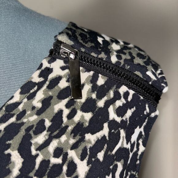 Alfani Isola Ricca Sleeveless Dress Cheetah Swirl Print black,gray,white Medium - Picture 7 of 15